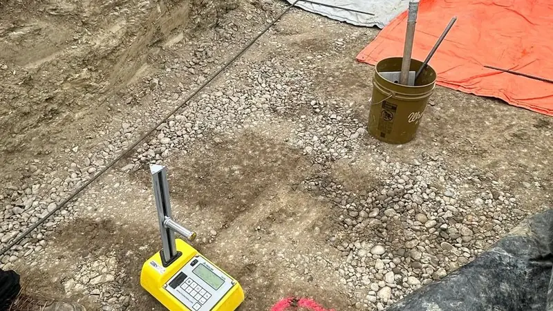 Drainage excavation and compaction work in Montana